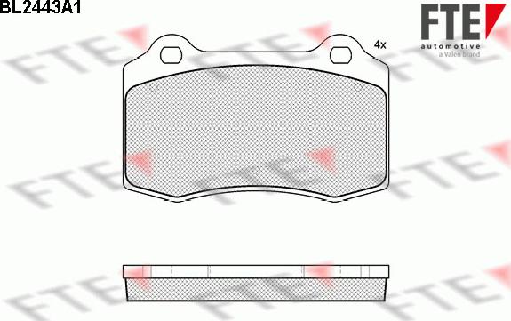 FTE 9010738 - Kit de plaquettes de frein, frein à disque cwaw.fr