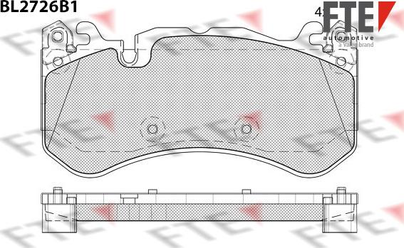 FTE 9011092 - Kit de plaquettes de frein, frein à disque cwaw.fr