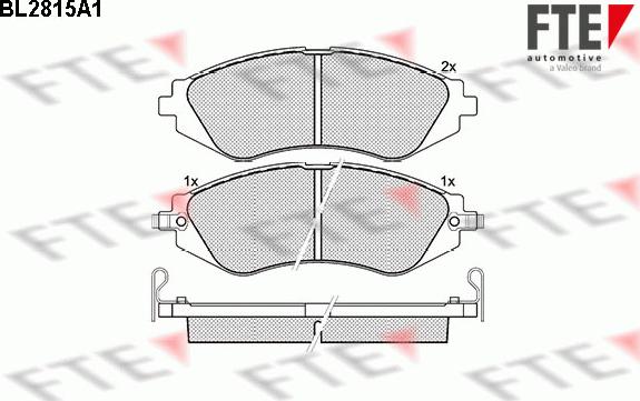 FTE 9011002 - Kit de plaquettes de frein, frein à disque cwaw.fr