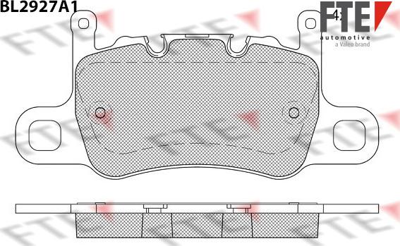 FTE 9011170 - Kit de plaquettes de frein, frein à disque cwaw.fr