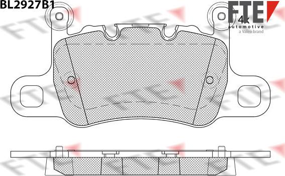 FTE 9011171 - Kit de plaquettes de frein, frein à disque cwaw.fr