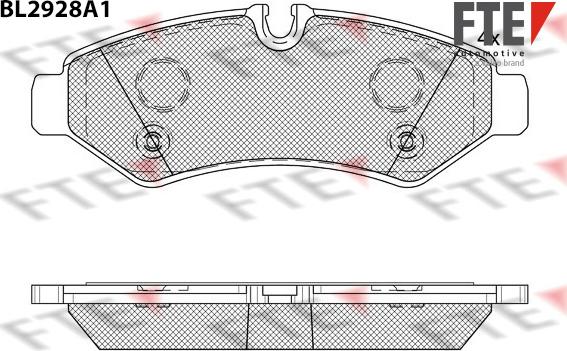 FTE 9011172 - Kit de plaquettes de frein, frein à disque cwaw.fr