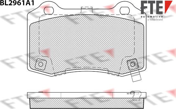 FTE 9011204 - Kit de plaquettes de frein, frein à disque cwaw.fr