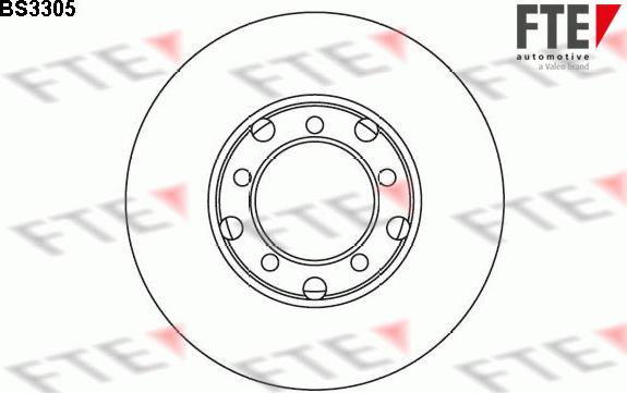 FTE BS3305 - Disque de frein cwaw.fr