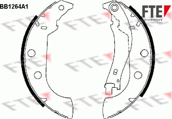 FTE 9100056 - Jeu de mâchoires de frein cwaw.fr