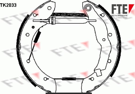 FTE 9110015 - Jeu de mâchoires de frein cwaw.fr