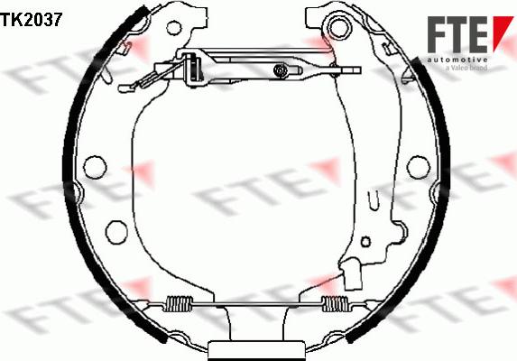 FTE TK2037 - Jeu de mâchoires de frein cwaw.fr