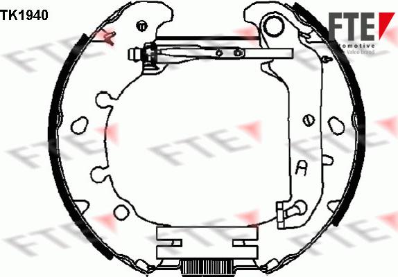 FTE 9110013 - Jeu de mâchoires de frein cwaw.fr