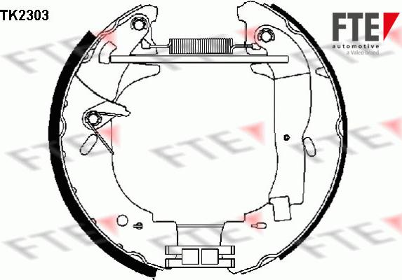 FTE 9110025 - Jeu de mâchoires de frein cwaw.fr