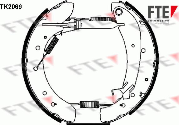 FTE 9110021 - Jeu de mâchoires de frein cwaw.fr