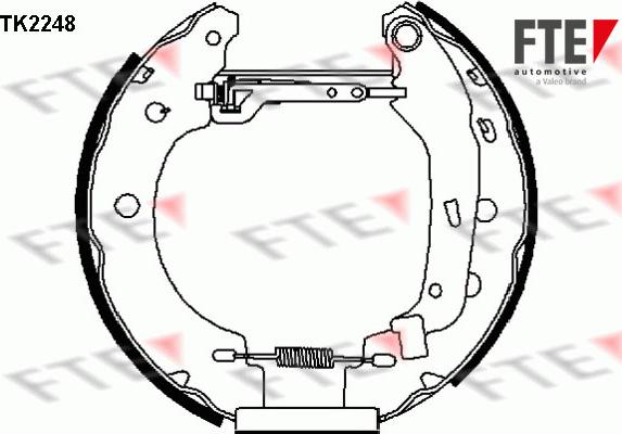 FTE 9110023 - Jeu de mâchoires de frein cwaw.fr