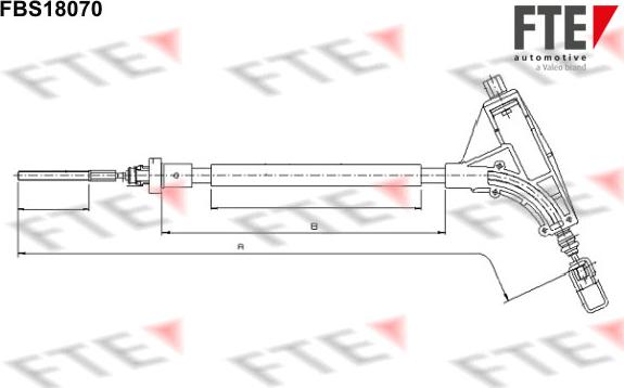 FTE 9250531 - Tirette à câble, frein de stationnement cwaw.fr