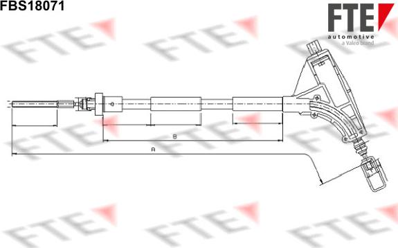 FTE FBS18071 - Tirette à câble, frein de stationnement cwaw.fr