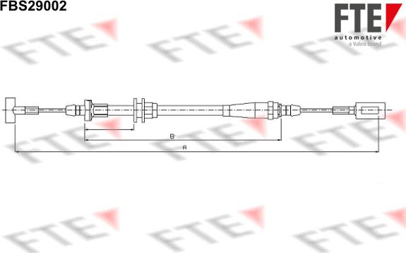 FTE FBS29002 - Tirette à câble, frein de stationnement cwaw.fr