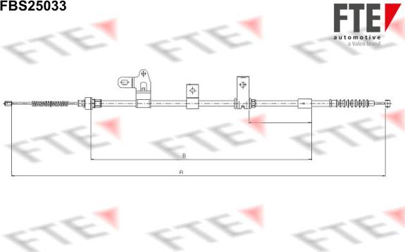 FTE FBS25033 - Tirette à câble, frein de stationnement cwaw.fr