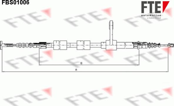 FTE 9250002 - Tirette à câble, frein de stationnement cwaw.fr