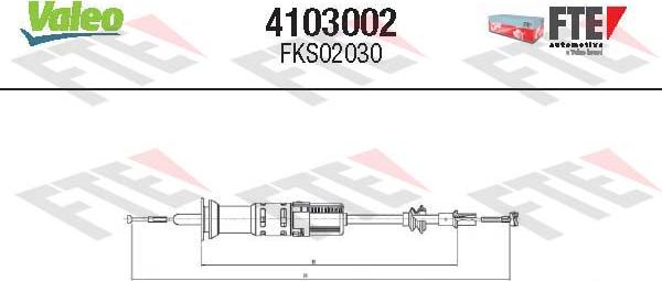 FTE 4103002 - Tirette à câble, commande d'embrayage cwaw.fr