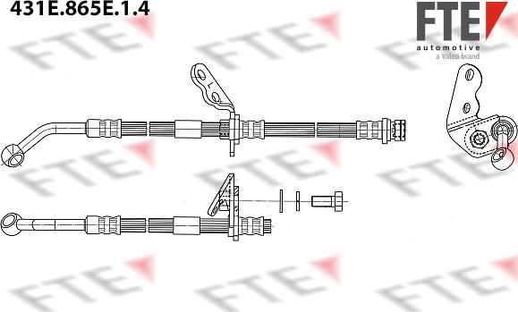 FTE 431E.865E.1.4 - Flexible de frein cwaw.fr