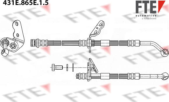 FTE 431E.865E.1.5 - Flexible de frein cwaw.fr