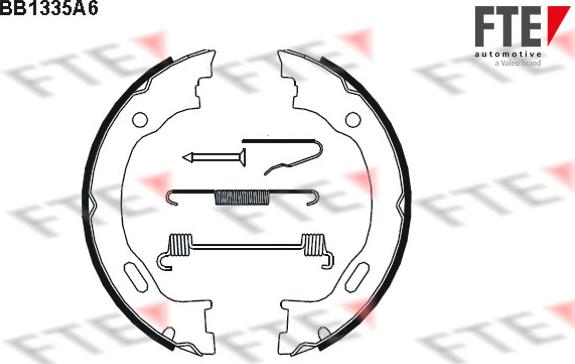 FTE BB1335A6 - Jeu de mâchoires de frein, frein de stationnement cwaw.fr