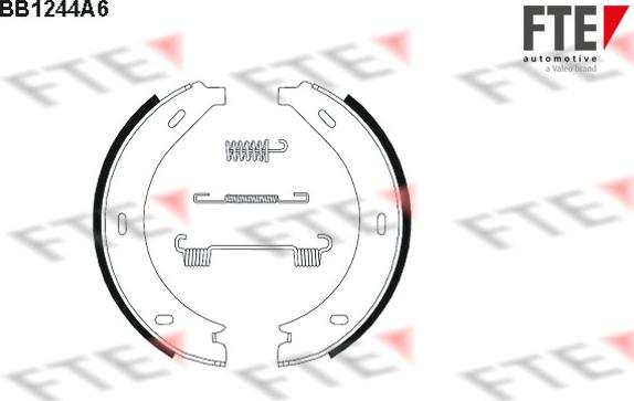 FTE BB1244A6 - Jeu de mâchoires de frein, frein de stationnement cwaw.fr