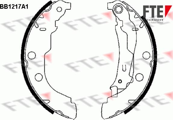 FTE BB1217A1 - Jeu de mâchoires de frein cwaw.fr