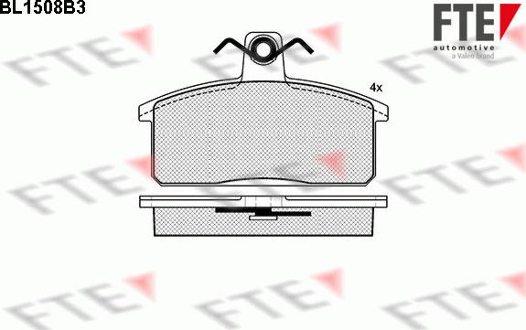 FTE BL1508B3 - Kit de plaquettes de frein, frein à disque cwaw.fr