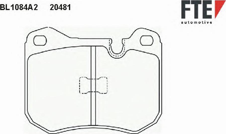 FTE BL1084A2 - Kit de plaquettes de frein, frein à disque cwaw.fr