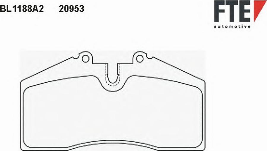 FTE BL1188A2 - Kit de plaquettes de frein, frein à disque cwaw.fr