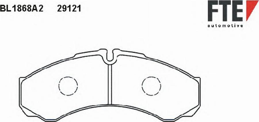 FTE BL1868A2 - Kit de plaquettes de frein, frein à disque cwaw.fr