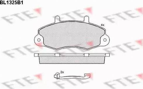 FTE BL1325B1 - Kit de plaquettes de frein, frein à disque cwaw.fr