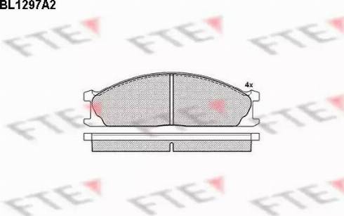 FTE BL1297A2 - Kit de plaquettes de frein, frein à disque cwaw.fr