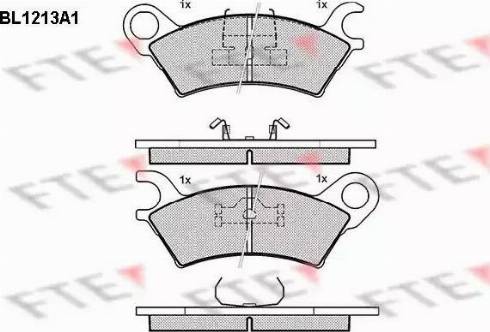 FTE BL1213A1 - Kit de plaquettes de frein, frein à disque cwaw.fr