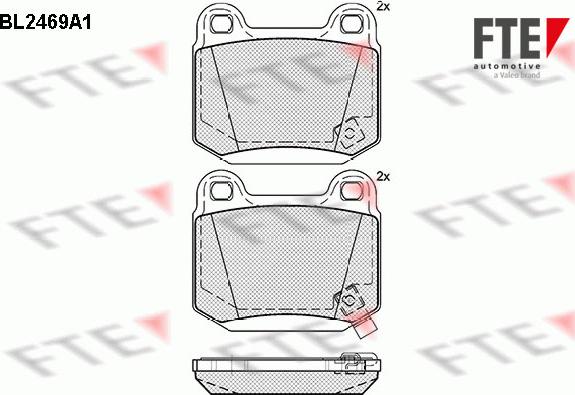 FTE BL2469A1 - Kit de plaquettes de frein, frein à disque cwaw.fr