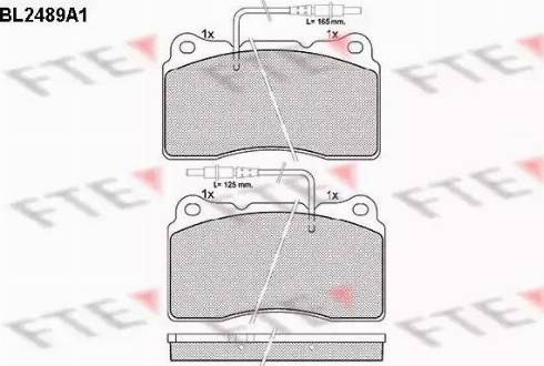 FTE BL2489A1 - Kit de plaquettes de frein, frein à disque cwaw.fr