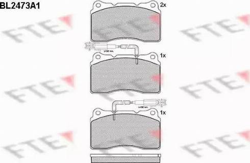 FTE BL2473A1 - Kit de plaquettes de frein, frein à disque cwaw.fr