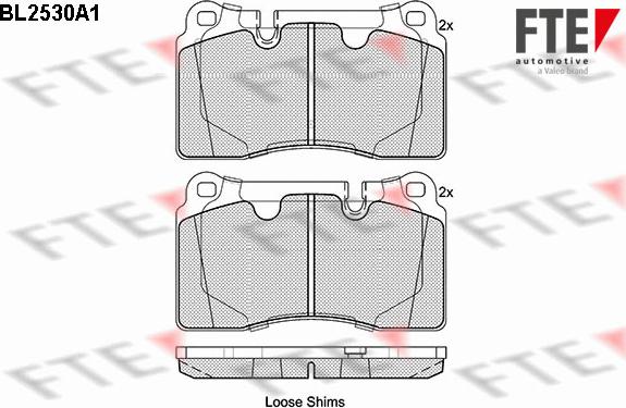 FTE BL2530A1 - Kit de plaquettes de frein, frein à disque cwaw.fr