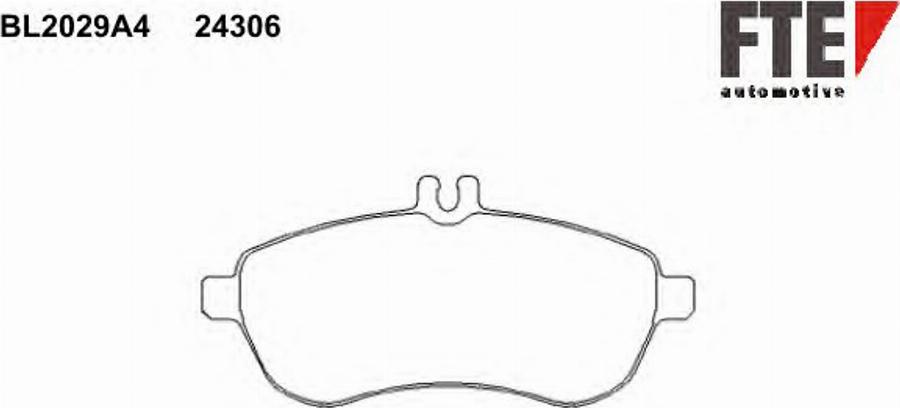 FTE BL2029A4 - Kit de plaquettes de frein, frein à disque cwaw.fr