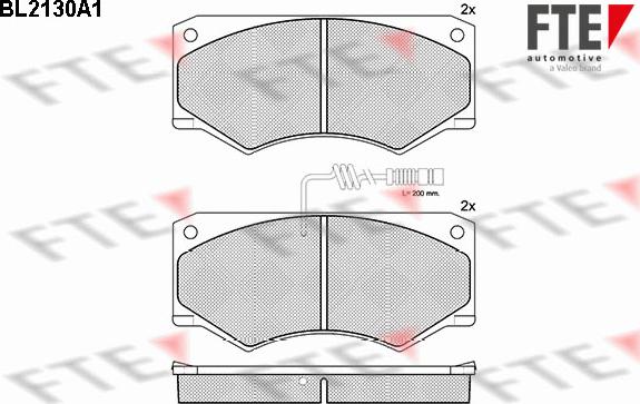 FTE BL2130A1 - Kit de plaquettes de frein, frein à disque cwaw.fr