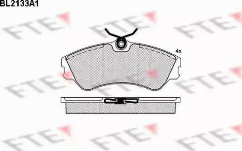 FTE BL2133A1 - Kit de plaquettes de frein, frein à disque cwaw.fr