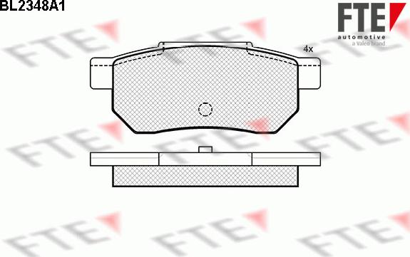 FTE BL2348A1 - Kit de plaquettes de frein, frein à disque cwaw.fr