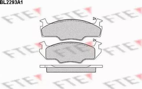 FTE BL2293A1 - Kit de plaquettes de frein, frein à disque cwaw.fr