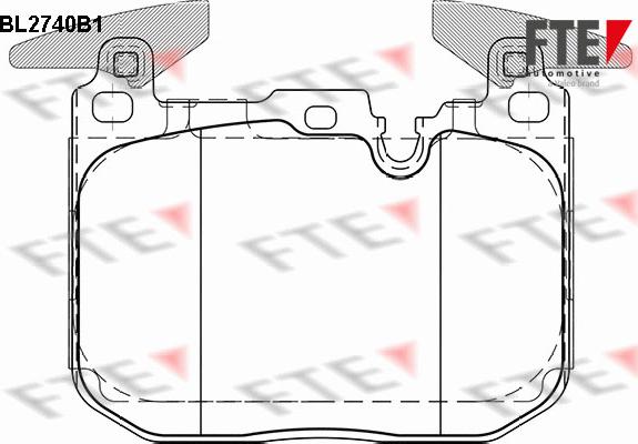 FTE BL2740B1 - Kit de plaquettes de frein, frein à disque cwaw.fr