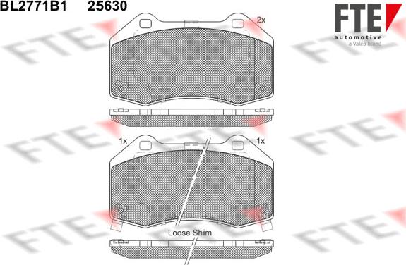 FTE BL2771B1 - Kit de plaquettes de frein, frein à disque cwaw.fr