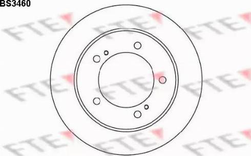 FTE BS3460 - Disque de frein cwaw.fr