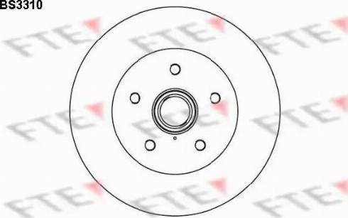 FTE BS3310 - Disque de frein cwaw.fr