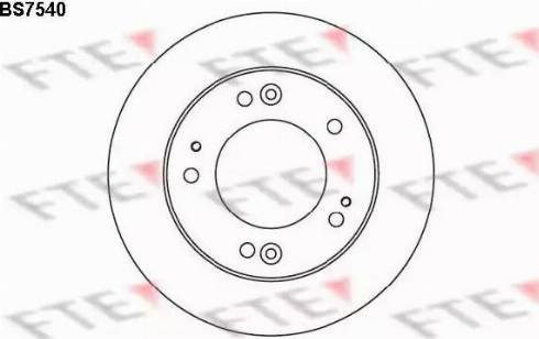 FTE BS7540 - Disque de frein cwaw.fr