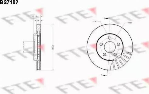 FTE BS7102 - Disque de frein cwaw.fr