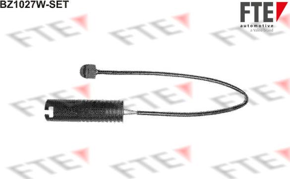 FTE BZ1027W-SET - Contact d'avertissement, usure des plaquettes de frein cwaw.fr