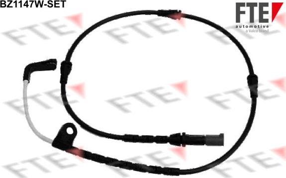 FTE BZ1147W-SET - Contact d'avertissement, usure des plaquettes de frein cwaw.fr